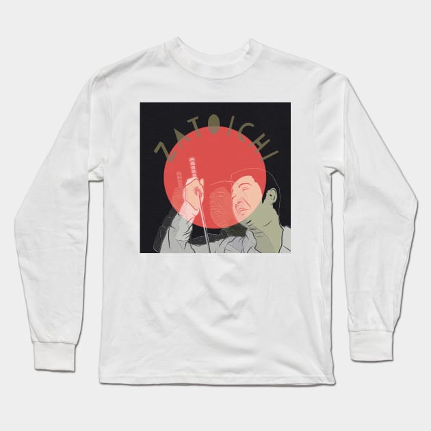 Zatoichi Long Sleeve T-Shirt by Beni-Shoga-Ink